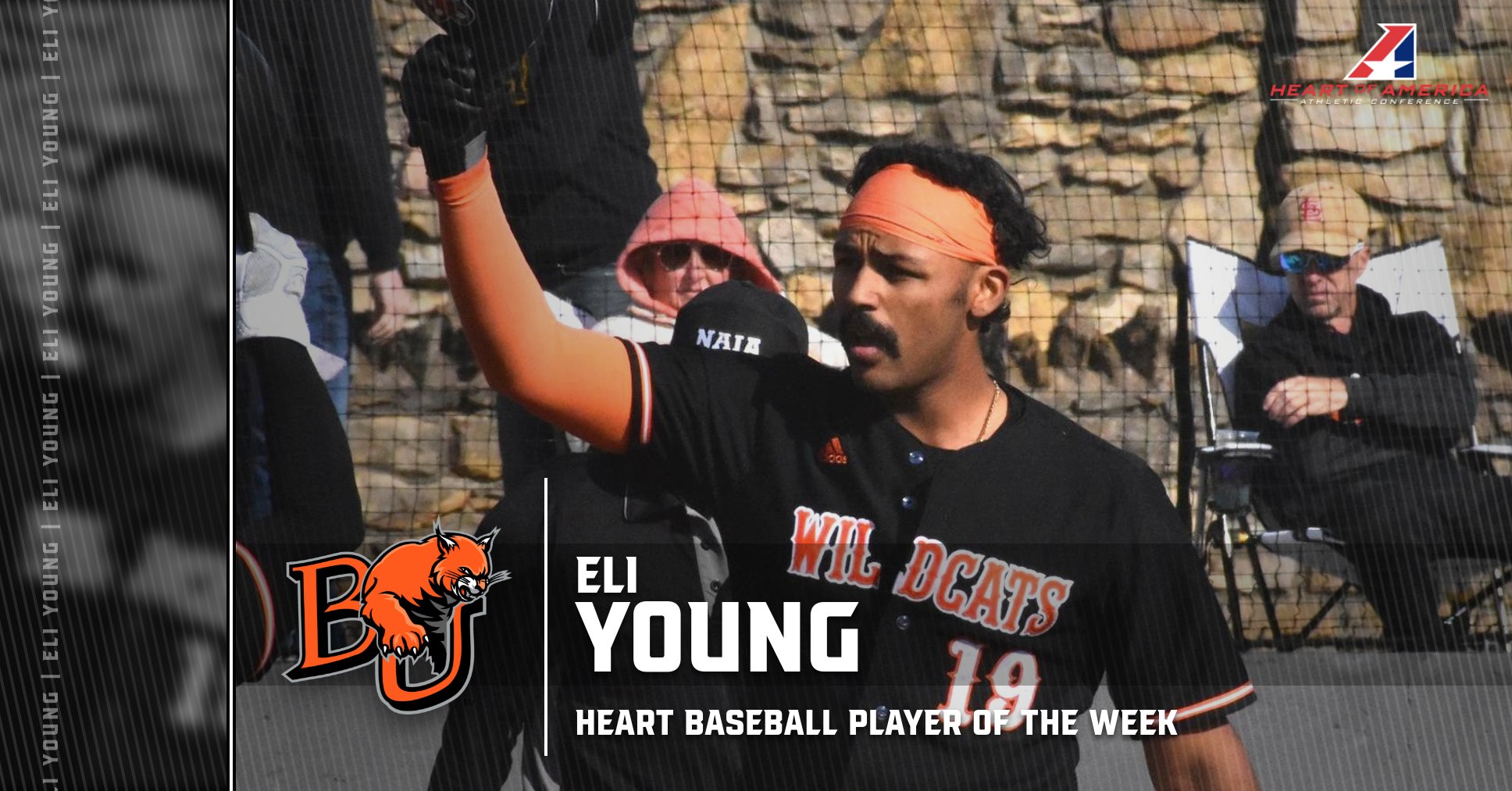 Young’s Four-Homer Weekend Leads to Heart Baseball Player of the Week Honors