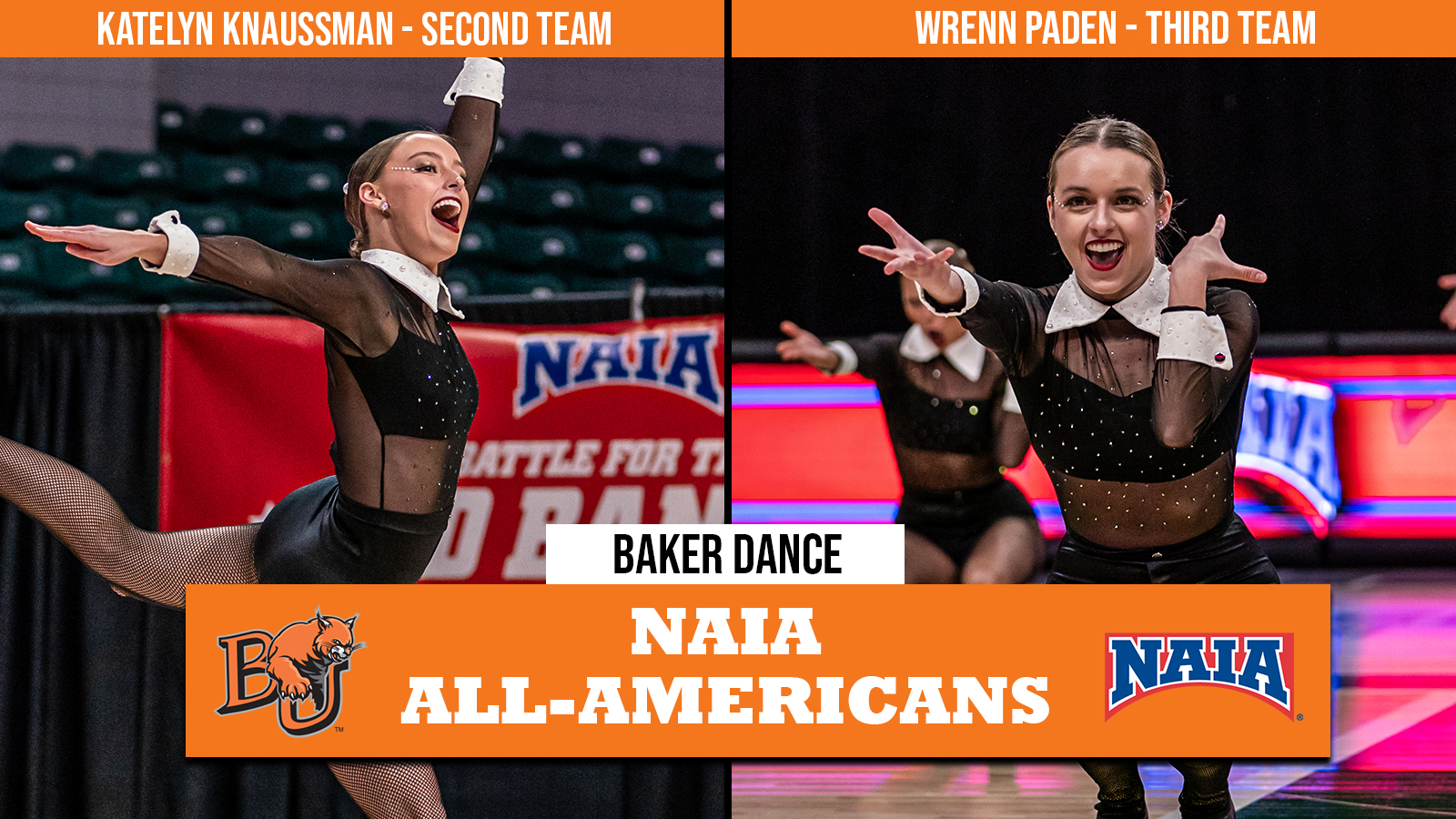 Knaussman, Paden Named NAIA Dance All-Americans