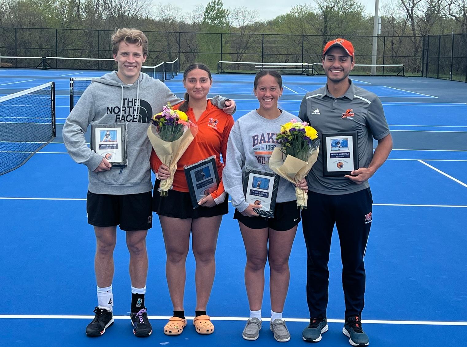 Baker Tennis Closes Out 2024 Spring Season with Senior Day and Conference Tournament