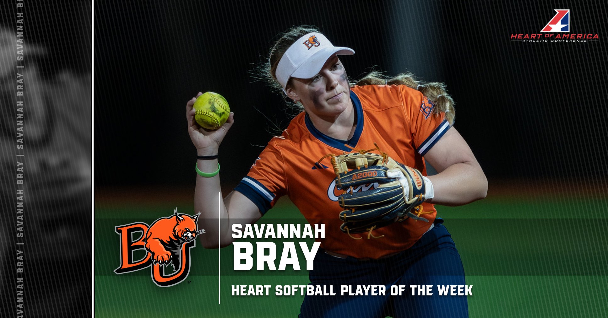 Bray Earns Second Heart Player of the Week Award