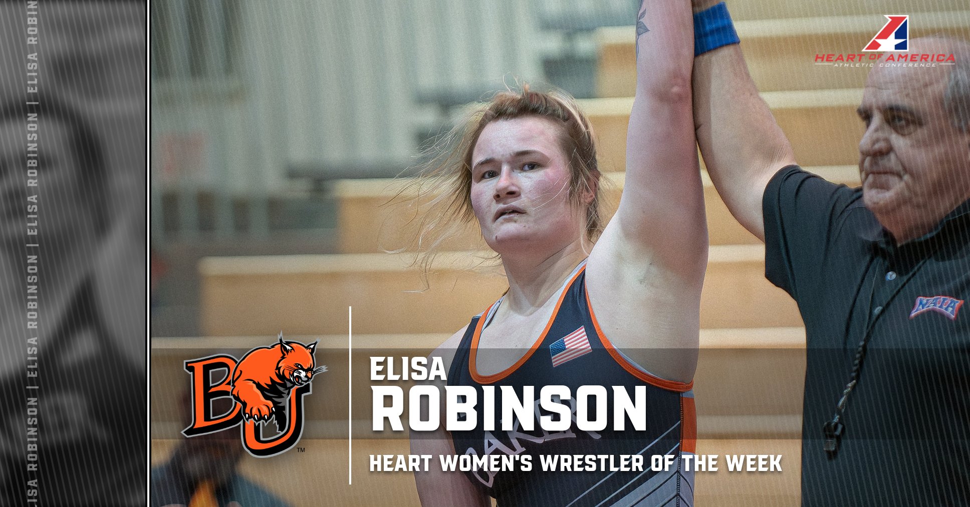 Robinson Collects Heart Women’s Wrestler of the Week Award